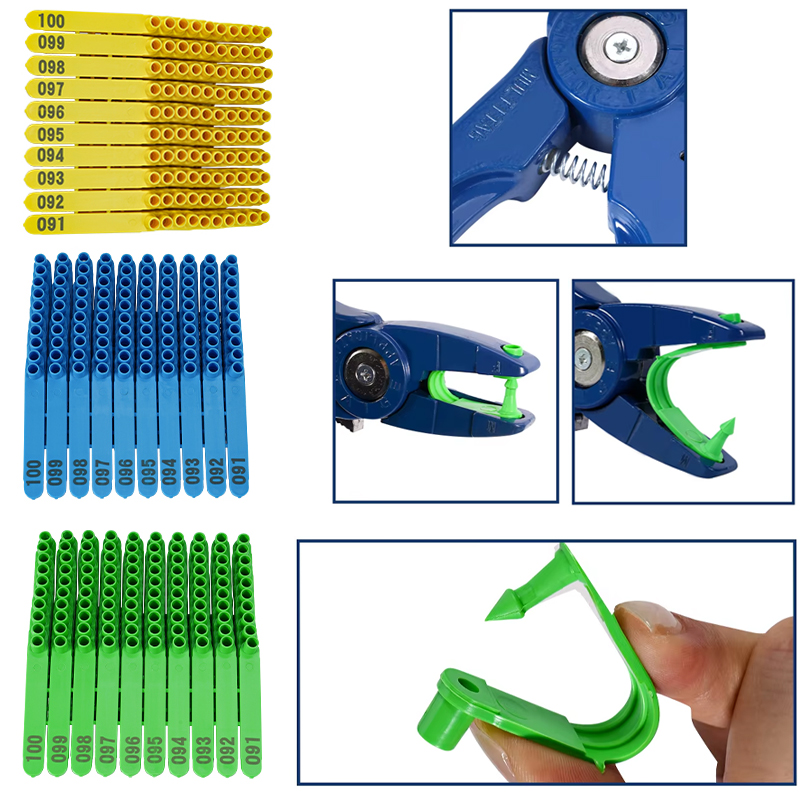 Livestock Ear Tag - 100 stks Geïntegreerde Schapen Oormerk/Oor Tag
