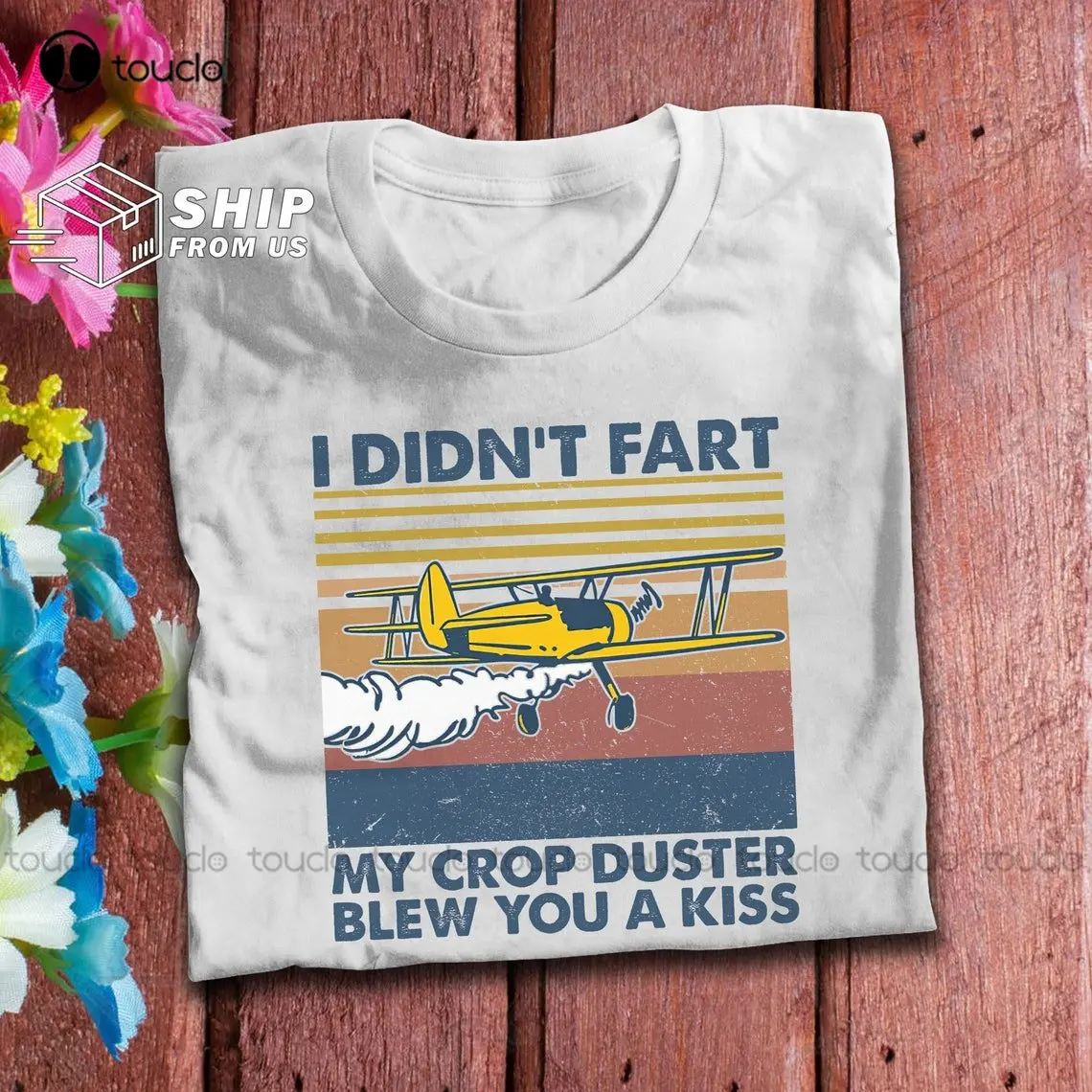 Agriculture Farming Cartoon - Landbouwvliegtuigen gewas stofdoek Vintage T-shirt boer