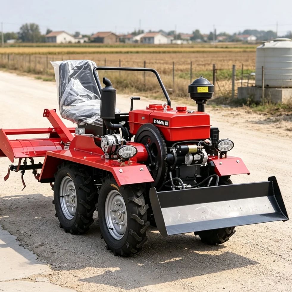Farming Agriculture Machine - Aangepaste 4-wiel 4WD rotorkopegzaaimachine voor de