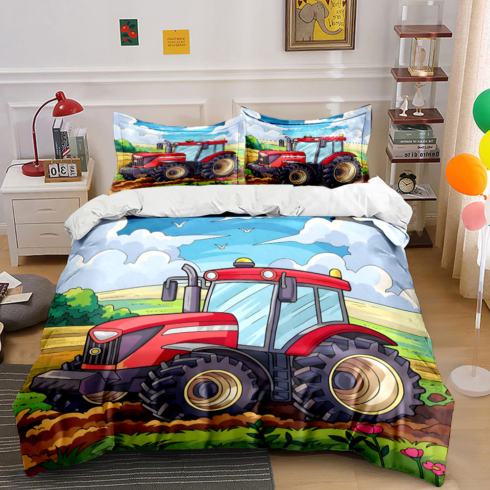Agriculture Farming Cartoon - Boerderijuitrustingset voor de landbouw. Prachtige driedelige