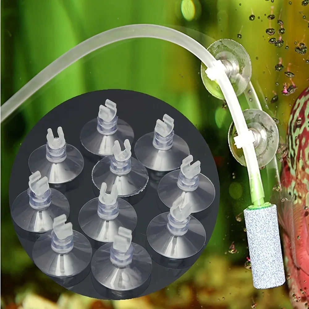Fish Pond Aerator - 10 stuks rubberen aquariumzuignappen voor luchtslangen,