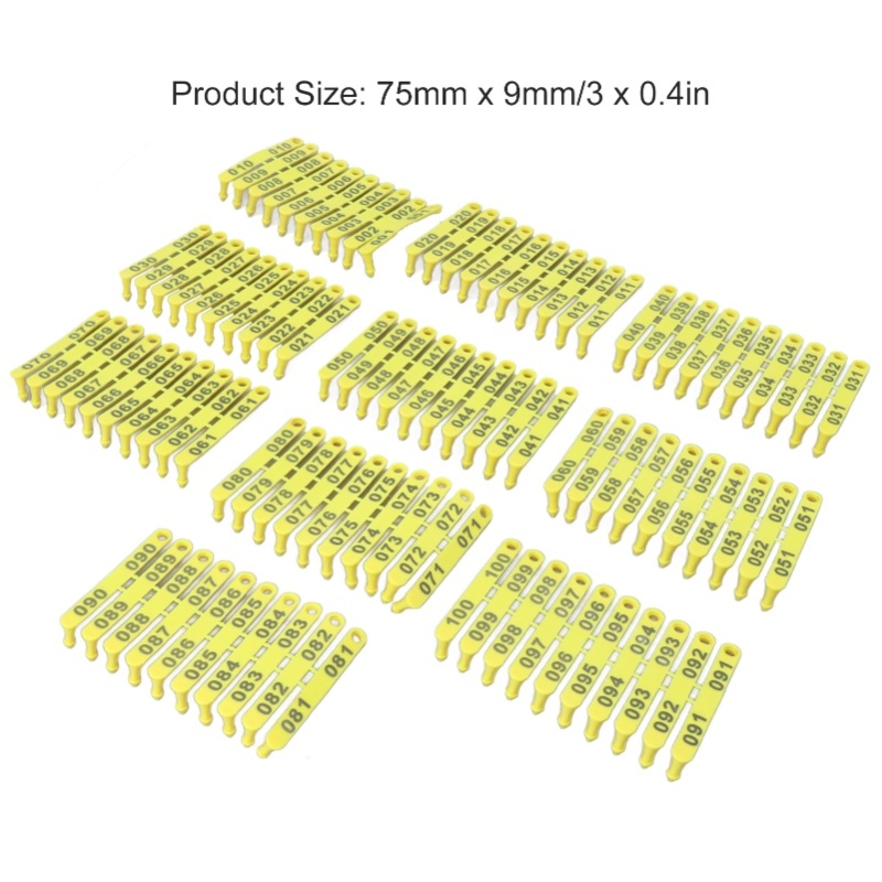 100PCS 001-100 Nummer Plastic  - Livestock Ear Tag recensie en prijs