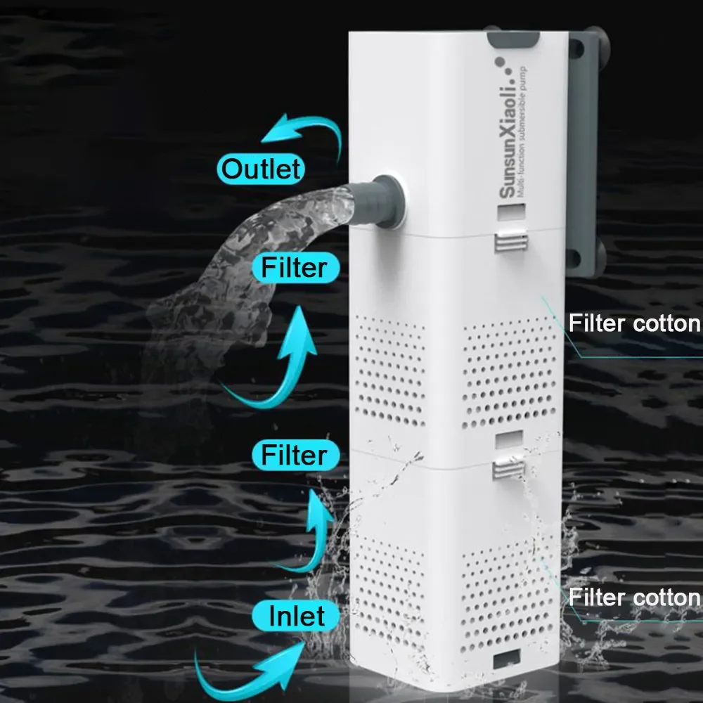 3-in-1 aquariumfilterpomp Aqua - Fish Pond Aerator recensie en prijs